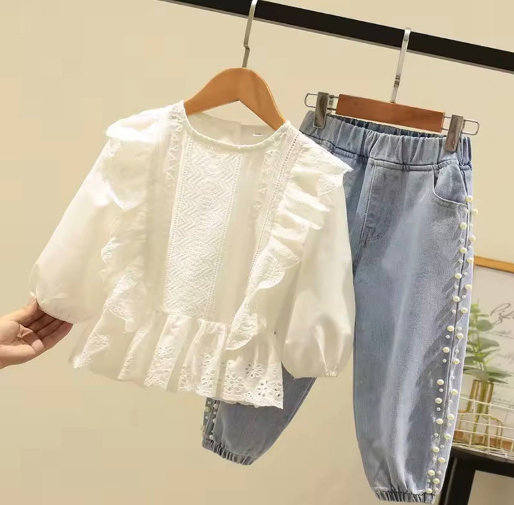 شومیز سفید دخترانه