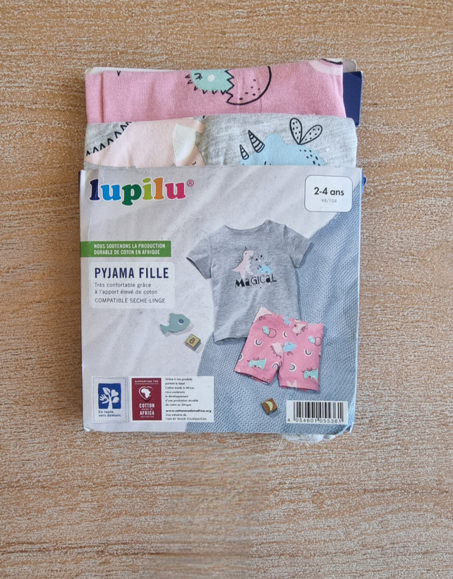 خرید تیشرت و شلوارک دخترانه lupilu